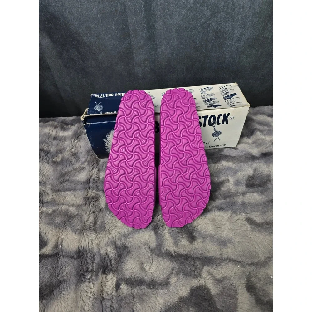 NWB Birkenstock Madrid EVA Sandals Pink Single Strap Buckle Youth EU 36 US 3-3.5
